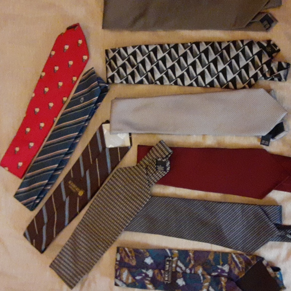 Ties, set of 10, see photos for each brand, silk